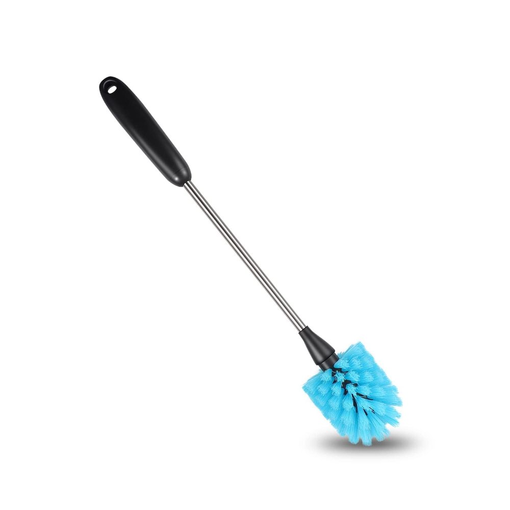 Bottle Brush,15-inch Long, Bottle Brush Cleaner, Bottle Scrubber, Kitchen Scrub Brush Suitable for Water Bottles, Cups, Glasses, Baby Bottles, Wine Glasses, (1, Blue)