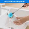 Bottle Brush,15-inch Long, Bottle Brush Cleaner, Bottle Scrubber, Kitchen Scrub Brush Suitable for Water Bottles, Cups, Glasses, Baby Bottles, Wine Glasses, (1, Blue) view 2
