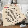 Air Mail Blanket to My Daughter Blanket, Birthday Gift for Daughter from Mom, Air Mail Blanket, Gift for Women's Day, Thanksgiving, Christmas, Proudly Shipped from USA Fleece or Sherpa Blanket view 4
