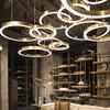 Machine Luxurious LED Chandeliers Round-Shaped Combination Compatible with Office Hotel Lobby Restaurant Parlor Club Home Light Fixtures (Color : Dia30cm, Size : Rose Gold) view 1