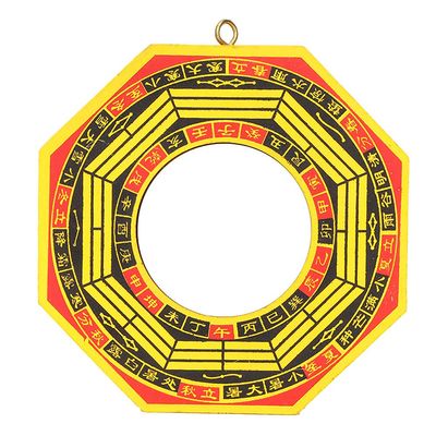 Estink Chinese FengShui Tooth Convex, Traditional Chinese Feng Shui Mirror, Convex Concave Mirror for Lucky Home Business(Miroir concave de 4 pouces)