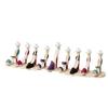 (D) Judaica High Heel Shoes Red Soles Menorah Candle Holder view 1