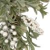 Artificial Christmas Wreath with Frosted Foliage and Berries 20-Inch Unlit view 3