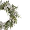 Artificial Christmas Wreath with Frosted Foliage and Berries 20-Inch Unlit view 4