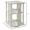 2-Tier Lazy Susan Bookshelf, Black view 2