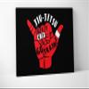 Damdekoli Get Up Go Train Poster - Wall Art Brazilian Jiu Jitsu BJJ - Motivational - Martial Arts - Jujitsu (11 x 14 Inches - Canvas) view 1