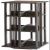 3-Tier Lazy Susan Bookshelf, Black view 1