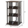 3-Tier Lazy Susan Bookshelf, Black view 2