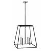 Bailey Street Home Modern Farmhouse Four Light Chandelier-Aged Zinc Finish Transitional Industrial Interior Hanging 81-Bel-3002247 view 1