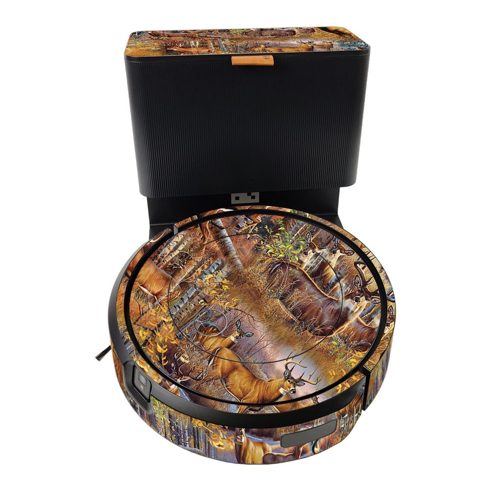MightySkins Skin Compatible with iRobot Roomba j7+ - Deer Pattern | Protective, Durable, and Unique Vinyl Decal wrap Cover | Easy to Apply, Remove, and Change Styles | Made in The USA