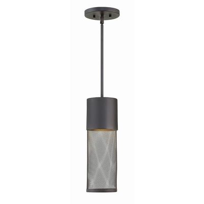 1 Light Medium Outdoor Hanging Lantern in Modern-Industrial Style 5.25 inches Wide By 15.75 inches High-Black Finish-Incandescent Lamping Type Modern Industrial Outdoor Hanging 81-Bel-2999406