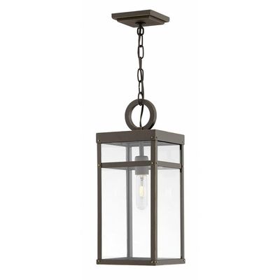 1 Light Medium Outdoor Hanging Lantern in Transitional Style 7.5 inches Wide By 19 inches High-Oil Rubbed Bronze Finish-Incandescent Lamping Type Transitional Outdoor Hanging 81-Bel-3001790