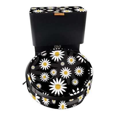 MightySkins Skin Compatible with iRobot Roomba j7+ - Daisies | Protective, Durable, and Unique Vinyl Decal wrap Cover | Easy to Apply, Remove, and Change Styles | Made in The USA