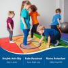 Booooom Jackson Rainbow Colorful Seating Classroom Rug for Kids Room Seating Dcor, 7'54''x13'12'' Large Preschool Carpet Seating Rug for Teaching and Playroom, Non-Slip Rubber Backing view 4