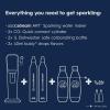 SodaStream - ART Sparkling Water Maker | VALUE BUNDLE | CQC CO2 system | Includes 2x CO2 Cylinders, 2x 32 Fl Oz Dishwasher Safe Bottles, 2x Bubly Flavor Drops | Combine with Flavors | Mandarin Red view 3