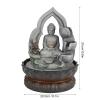 Rocky Falls Indoor Tabletop Water Fountain LED Resin Buddha Desktop Fountain Decoration Desktop Ornaments Home Office Desk Ornaments Fountain Serene Rock Water Feature Indoor Relaxation Fount view 2