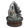 Rocky Falls Indoor Tabletop Water Fountain LED Resin Buddha Desktop Fountain Decoration Desktop Ornaments Home Office Desk Ornaments Fountain Serene Rock Water Feature Indoor Relaxation Fount view 3
