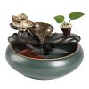 Rocky Falls Indoor Tabletop Water Fountain Fuente De Escritorio Fuente Interior Adornos De Agua Que Fluye De La Suerte Oficina En Casa Fuente De Reciclaje De Escritorio Humidificador Serene Rock Water view 1