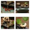 Rocky Falls Indoor Tabletop Water Fountain Fuente De Escritorio Fuente Interior Adornos De Agua Que Fluye De La Suerte Oficina En Casa Fuente De Reciclaje De Escritorio Humidificador Serene Rock Water view 4