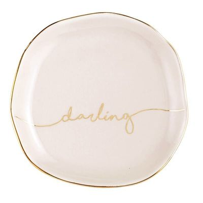 Santa Barbara Design Studio Lili + Delilah Ceramic Trinket Tray, 4.5-Inch Diameter, Darling