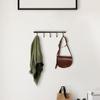WINCASE Bronze Towel Hooks, Bathroom Rail Hook Rack Wall Mounted, Antique Oil Rubbed Brass Cloth Coat Rack with 5 Hooks Farmhouse view 2