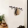 WINCASE Bronze Towel Hooks, Bathroom Rail Hook Rack Wall Mounted, Antique Oil Rubbed Brass Cloth Coat Rack with 5 Hooks Farmhouse view 4