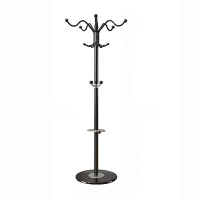 Coat Stand Coat Stand, Metal Coat Rack Free Standing, 15 Hooks Heavy Duty Coat Stand Hanger Hall Umbrella Holder Hooks for Bedroom, Hallway Bedroom Office Hallway (Color : Black)