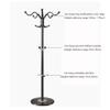 Coat Stand Coat Stand, Metal Coat Rack Free Standing, 15 Hooks Heavy Duty Coat Stand Hanger Hall Umbrella Holder Hooks for Bedroom, Hallway Bedroom Office Hallway (Color : Black) view 2