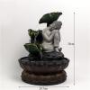 Rocky Falls Indoor Tabletop Water Fountain Hand-made Sitting and Reclining Buddha Statues, Running Water, LED Fountains, Zen Living Room, Feng Shui, Water Features, Home Crafts Serene Rock Water Featu view 2