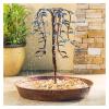 Rocky Falls Indoor Tabletop Water Fountain Indoor Desktop Fountain Tree Garden Courtyard Balcony Decoration Waterfall Fountain Waterscape Home Accessories Office, Living Room, Home Gifts for Friends S view 3