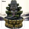 Rocky Falls Indoor Tabletop Water Fountain Desktop Fountain Creative Home Decoration Resin Water Waterfall LED Fountain Buddha Lucky Feng Shui Ornaments Landscape Decoration Ornaments Serene Rock Wate view 2