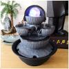Rocky Falls Indoor Tabletop Water Fountain Desktop Fountain Waterscape Flowing Fountain Indoor Air Humidifier Desktop Fountain Garden Micro Landscape Home Office Feng Shui Decoration Serene Rock Water view 3