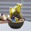 Rocky Falls Indoor Tabletop Water Fountain Desktop Fountain Indoor Fountain Flowing Water Fountain Feng Shui Small Ornaments Waterwheel Office Creative Ornaments Home Decoration Indoor Waterfall Fount view 3
