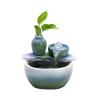 Rocky Falls Indoor Tabletop Water Fountain Indoor Desktop Fountain Modern Zen Interior Desk Table Top Fountain Table Office Terrace Home Bedroom Relax Serene Rock Water Feature Indoor Relaxation Fount view 1