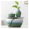 Rocky Falls Indoor Tabletop Water Fountain Indoor Desktop Fountain Modern Zen Interior Desk Table Top Fountain Table Office Terrace Home Bedroom Relax Serene Rock Water Feature Indoor Relaxation Fount view 3