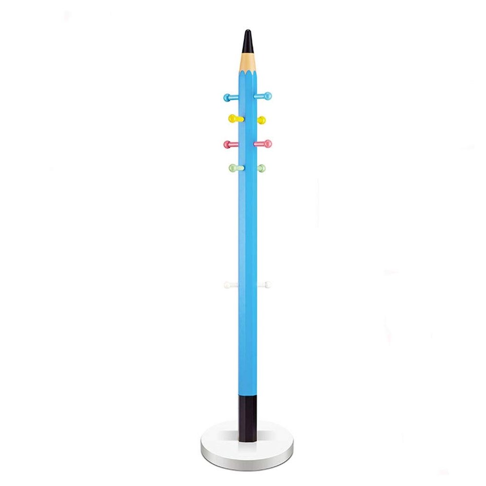 Coat Stand Coat Rack, Free Standing PVC Coat Stand, Standing Hall Coat Holder for for Coats, Hats, for Entryway, Hallway Bedroom Office Hallway (Color : Blue)
