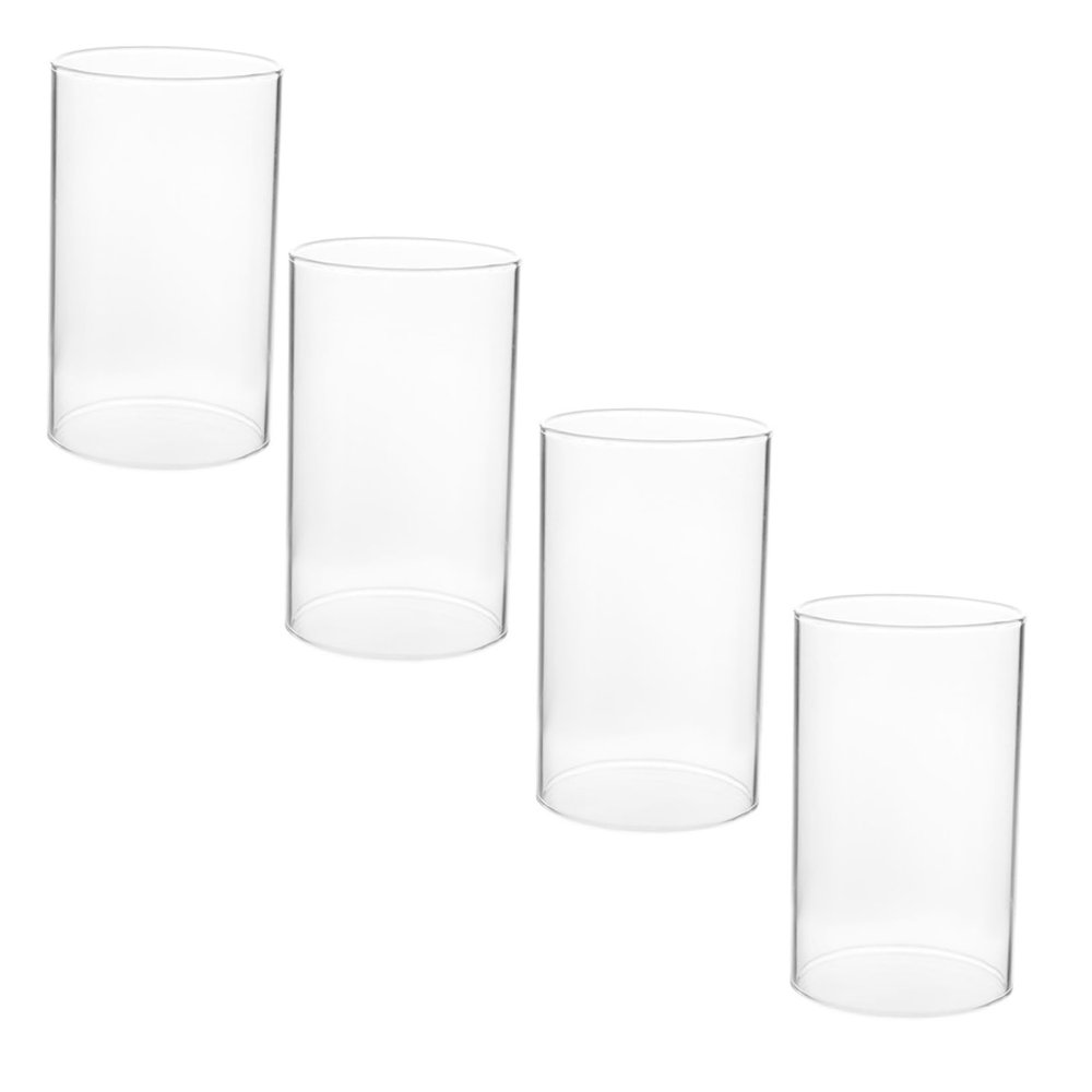 Decorative Glass Candle Cover 4Pcs Glass Candle Cover Tall Socket s Sleeves Chandelier Socket s Slip Over Candelabra Base
