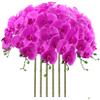 FagusHome 32 Inch Artificial Phalaenopsis Flowers 6 Pcs Artificial Orchid Flowers Stem Plants for Home Dcor (Purple) view 1