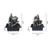 Rocky Falls Indoor Tabletop Water Fountain Desktop Fountain Indoor Fountain Wealth Feng Shui Decorations Flowing Water Sound Desktop Waterfall Fountain Simulation Rockery Waterfall Home Decoration Ser view 2