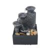 Desktop Fountain Waterfall Exquisite Water Fountain Desktop Ornaments Portable Zen Meditation Fountain 3 Tiered Waterfall Indoor Water Fountain for Home Office Decor Zen Meditation Waterfall view 1