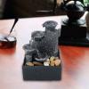 Desktop Fountain Waterfall Exquisite Water Fountain Desktop Ornaments Portable Zen Meditation Fountain 3 Tiered Waterfall Indoor Water Fountain for Home Office Decor Zen Meditation Waterfall view 2