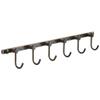 WINCASE Bronze Towel Hooks, Bathroom Rail Hook Rack Wall Mounted, Antique Oil Rubbed Brass Cloth Coat Rack with 6 Hooks Farmhouse view 1