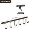 WINCASE Bronze Towel Hooks, Bathroom Rail Hook Rack Wall Mounted, Antique Oil Rubbed Brass Cloth Coat Rack with 6 Hooks Farmhouse view 4