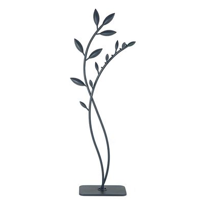 Coat Stand Coat Stand Metal Floor Coat Rack Easy Assembly Double Pole Coat Rack for Hat Jacket Coat Rack Tree Living Room Bedroom Hall Bedroom Office Hallway (Color : Black)