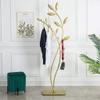 Coat Stand Coat Stand Metal Floor Coat Rack Easy Assembly Double Pole Coat Rack for Hat Jacket Coat Rack Tree Living Room Bedroom Hall Bedroom Office Hallway (Color : Black) view 3