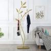 Coat Stand Coat Stand Metal Floor Coat Rack Easy Assembly Double Pole Coat Rack for Hat Jacket Coat Rack Tree Living Room Bedroom Hall Bedroom Office Hallway (Color : Black) view 4