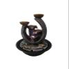Rocky Falls Indoor Tabletop Water Fountain Multifunction Indoor Water Fountain and Candle Holders with LED Lights Three Tier Soothing Cascading Tabletop Fountains with Rocks Serene Rock Water Feature view 1