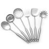 18/10 Stainless Steel Cooking Utensils Set 6 Pcs Metal Long Handle Kitchen Utensil, Spatula, Serving Soup spoon, Leaking shovel, Pasta Spoon Kitchen Tools Set (6 Pieces Set) view 1