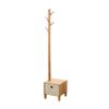 Coat Stand Coat Rack Tree Creative Tree Shaped Bamboo Coat Rack with Cabinet Multifunction Hanger Floor Standing Coat Stand Bedroom Office Hallway view 1