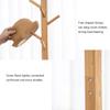 Coat Stand Coat Rack Tree Creative Tree Shaped Bamboo Coat Rack with Cabinet Multifunction Hanger Floor Standing Coat Stand Bedroom Office Hallway view 2
